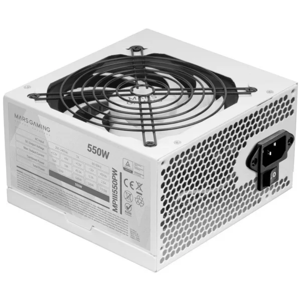 Fonte de alimentação ATX Mars Gaming MPIII550P 550W branca