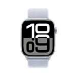 Apple Watch Series 10 GPS 42mm Alumínio Prateado c/ Bracelete Loop Desportiva Nuvem Azul - Image 10
