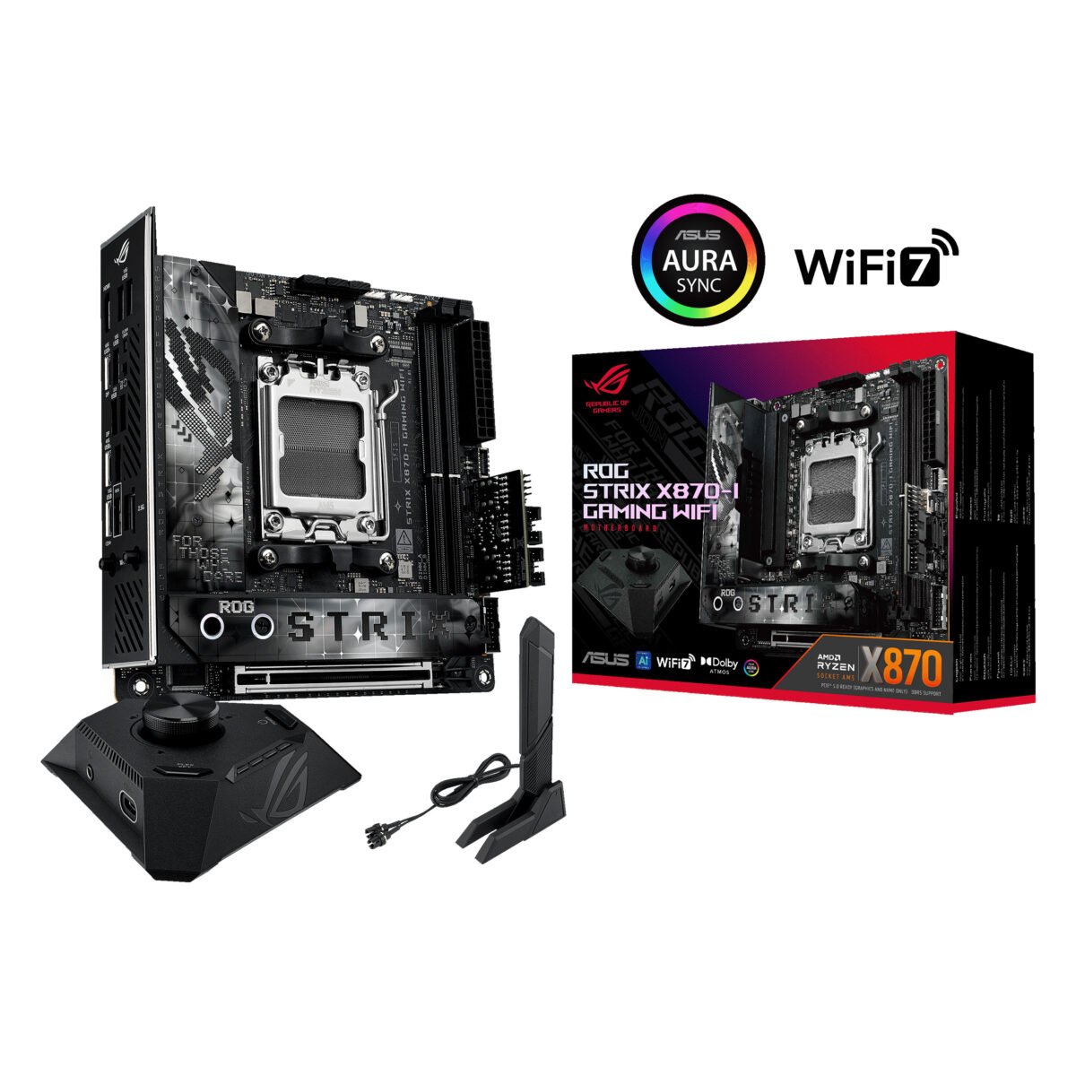 Motherboard ASUS ROG STRIX X870-I GAMING WIFI AMD X870 Socket AM5 mini ITX - Image 1