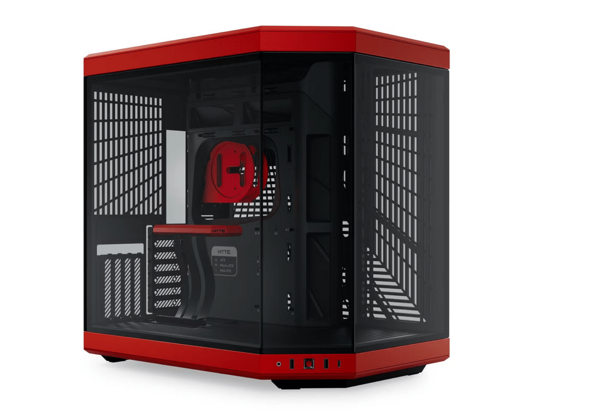 Caixa ATX Hyte Y70 Vidro Temperado Preto/Vermelho - Image 1