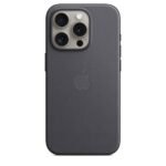 Capa em Tecido Apple iPhone 15 Pro Max FineWoven com MagSafe Preta