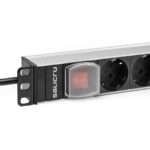 Régua Salicru SPS 12F PDU Tomadas IEC 10A c/ Switch On/Off + Surge Protector Preta p/ Rack 19" - Image 3