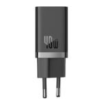 Carregador Baseus GaN5 Pro Fast Charger Dual USB-C 40W Preto - Image 3