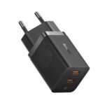 Carregador Baseus GaN5 Pro Fast Charger Dual USB-C 40W Preto - Image 2