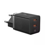 Carregador Baseus GaN5 Pro Fast Charger Dual USB-C 40W Preto
