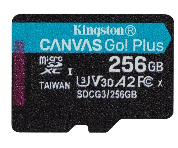 Cartão de Memória 256GB MicroSD CANVAS GO PLUS
