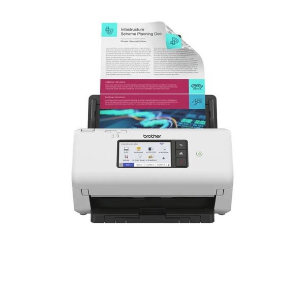 Scanner Brother ADS-4700W A4 Preto, Branco