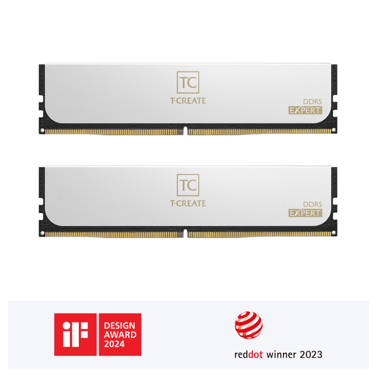Memória Ram Team Group T-CREATE EXPERT 32GB (2x16GB) DDR5 6000Mhz CL30 Branco - Image 1