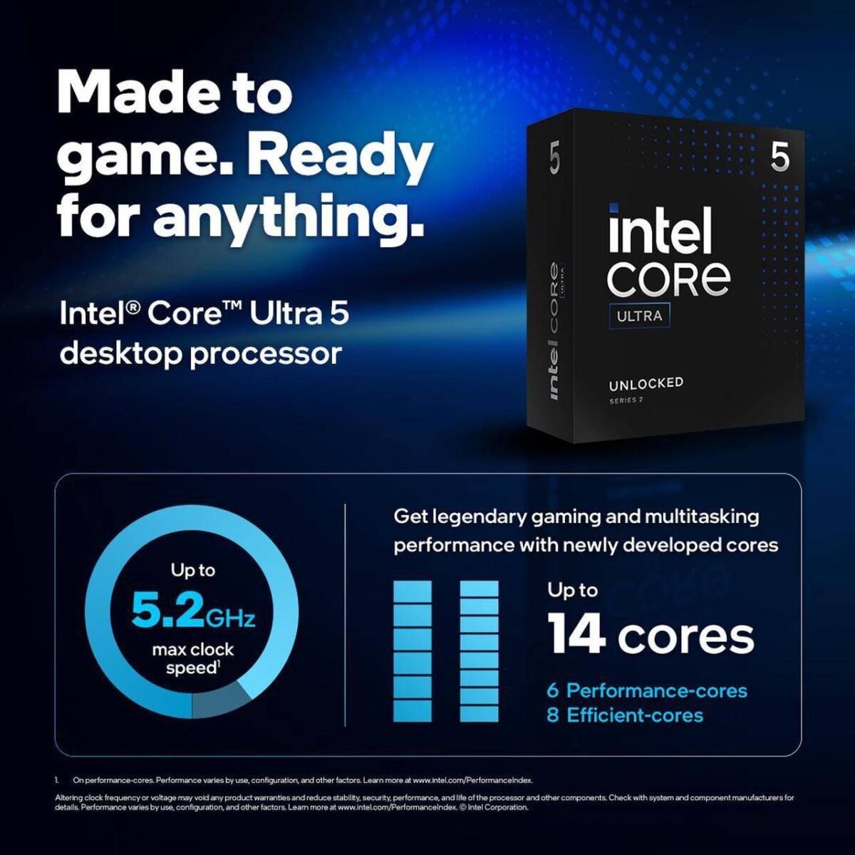 Processador Intel Ultra 5 245K 14-Core (4.2Ghz/5.2Ghz) Skt 1851 - Image 4