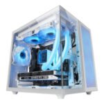 Caixa Mars Gaming Micro-ATX MC-NOVAM Branca Vidro Temperado