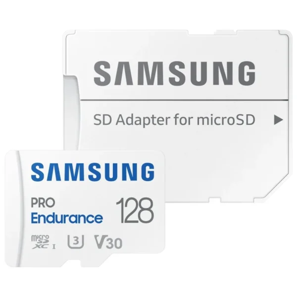 Cartão de memória Samsung PRO Endurance microSDXC 128GB UHS-I V30 Classe 10 com Adaptador