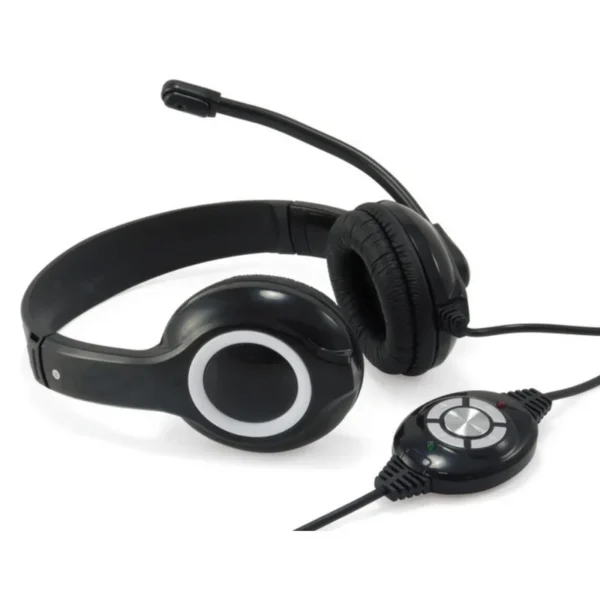 Headset Conceptronic USB com Controlador de Volume Pretos