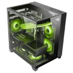 Caixa Micro-ATX Mars Gaming MC-3CM Vidro Temperado Triplo e Duas Câmaras Preta - Image 4