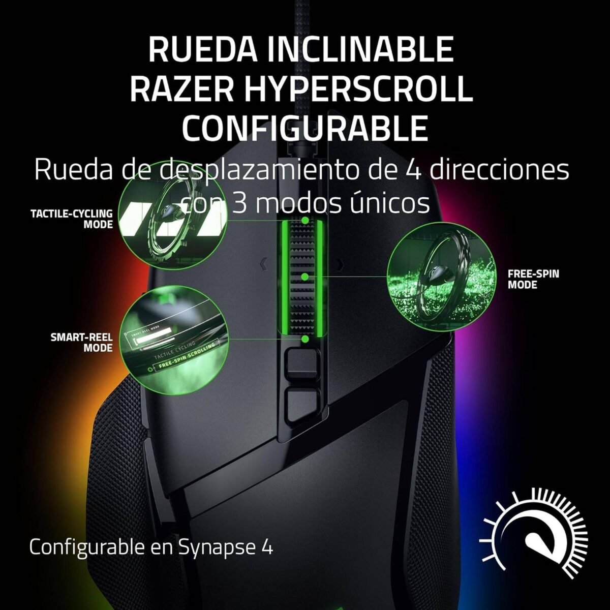 Rato Óptico Razer Basilisk V3 35K RGB 35000DPI Preto - Image 5