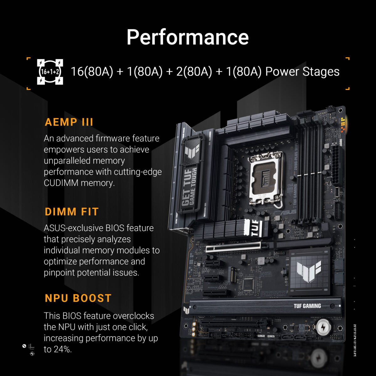 Motherboard ASUS TUF GAMING Z890-PLUS WIFI LGA 1851 DDR5 - Image 5