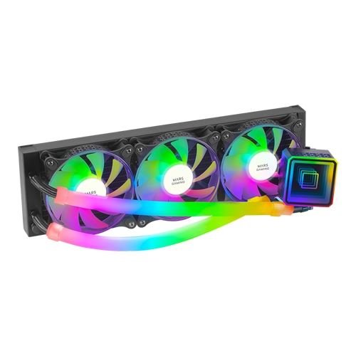 Water Cooler CPU Mars Gaming MLULTRA360 ARGB Infinity Mirror Liquid Preto