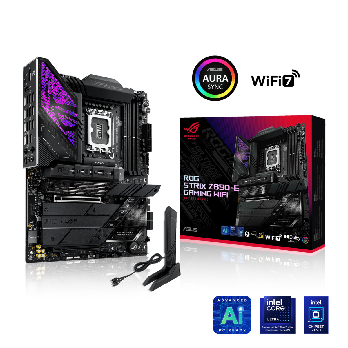 Motherboard ASUS ROG STRIX Z890-E GAMING WIFI LGA 1851 DDR5 - Image 1