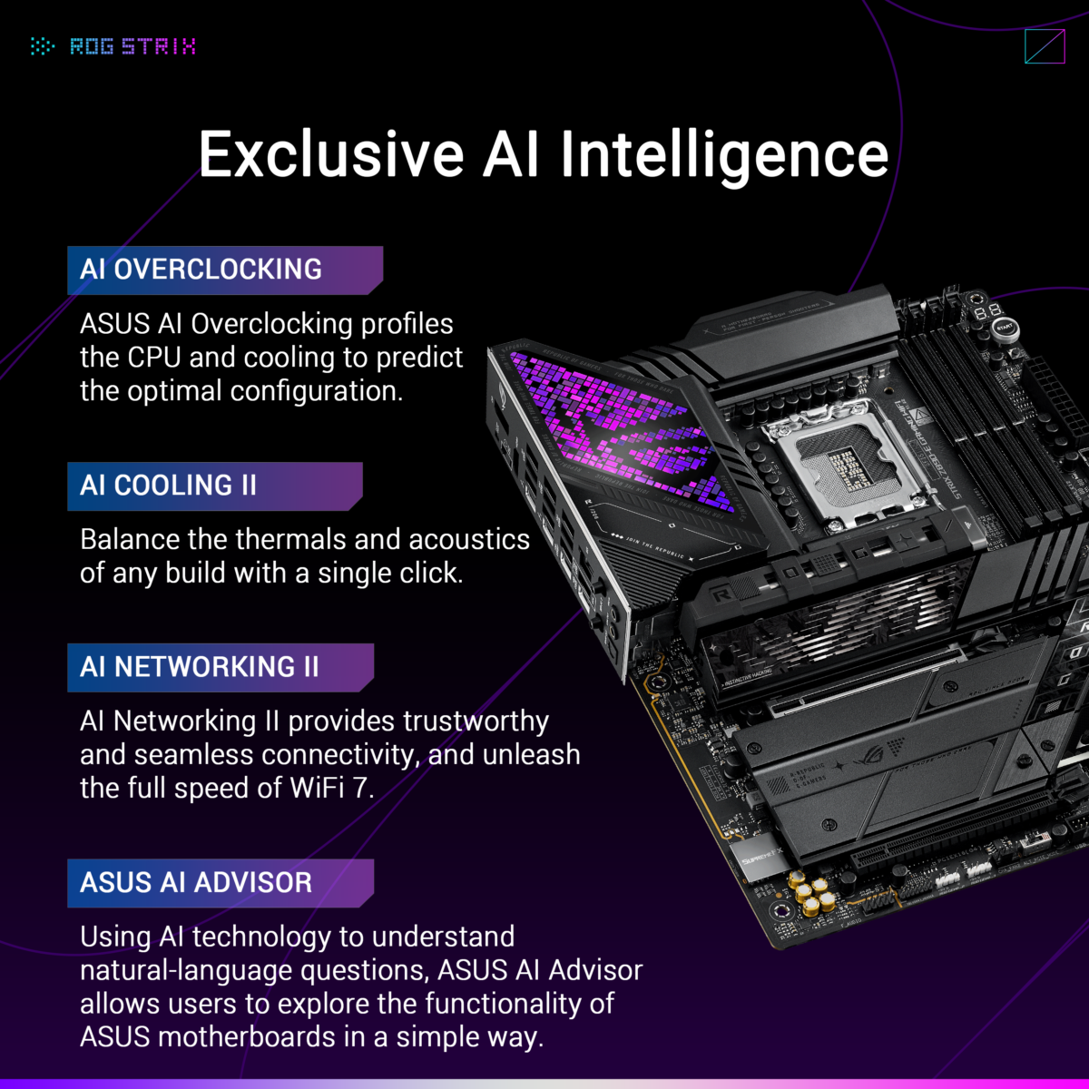 Motherboard ASUS ROG STRIX Z890-E GAMING WIFI LGA 1851 DDR5 - Image 5