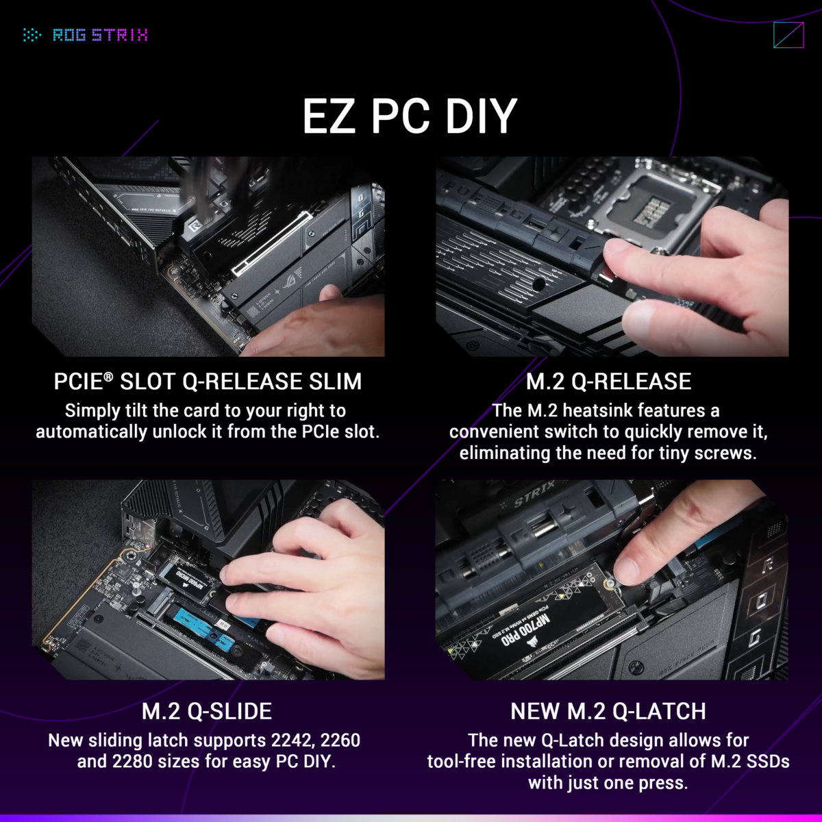Motherboard ASUS ROG STRIX Z890-E GAMING WIFI LGA 1851 DDR5 - Image 2