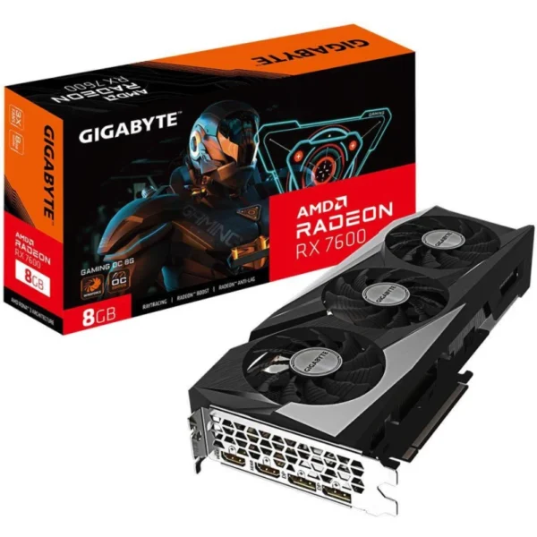 Placa Gráfica Gigabyte Radeon RX 7600 Gaming OC 8G GDDR6