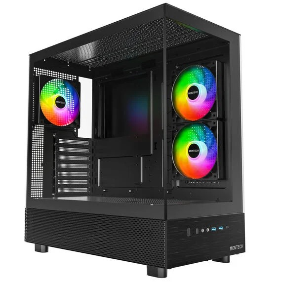 Caixa Montech ATX XR Mid TowerTempered Glass Preto