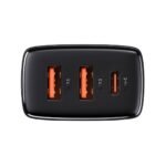 Carregador Baseus Compact CCXJ-E01 USB-C/USB-A 30W Fast Charger PD/QuickCharge 3.0 Preto - Image 5