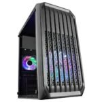 Caixa Micro-ATX Mars Gaming MC-S2 Compact Gaming RGB Preta