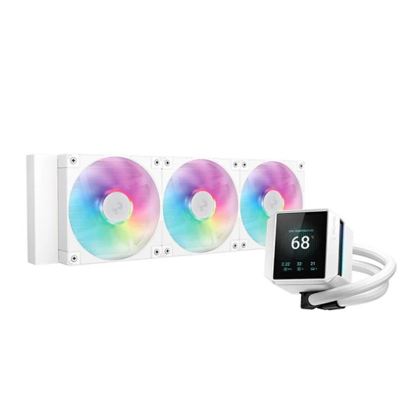 Water Cooler DeepCool Mystique 360 ARGB Display 2.8″ IPS TFT LCD 360mm Branco
