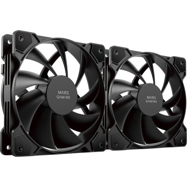 Ventoinha 120mm Mars Gaming MFPROX2 Preta (Pack2)
