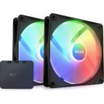 Ventoinha NZXT F140 RGB Core 140mm Preta 2 unidades