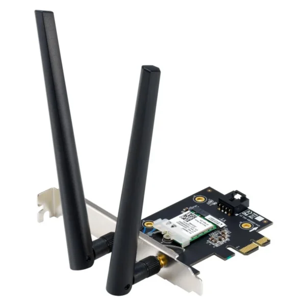 Placa de Rede ASUS PCE-BE6500 Adaptador PCle BE6500 WiFi 7 TriBand com Bluetooth 5.4