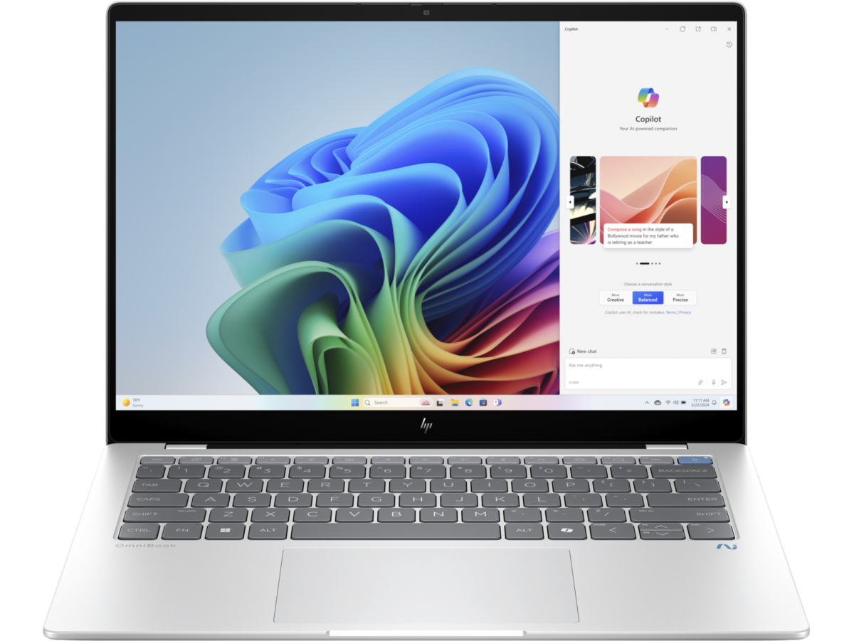 Portátil HP OmniBook X 14-fe1000np Copilot AI Snapdragon X Plus 14" Touch 2.2K+ 16GB 1TB W11H - Image 1