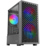 Caixa Micro ATX Mars Gaming MC-Vortex Gaming Vidro Temperado 3x Ventoinhas FRGB 12cm Preta