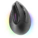 Rato Gaming Sem Fios Ergonómico Vertical Mars Gaming  RGB Chroma Tri-Mode Preto - Image 4