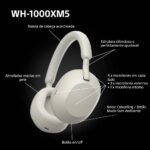 Headphones Sony WH-1000XM5 Bluetooth ANC NFC Prateados - Image 7