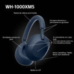 Headphones Sony WH-1000XM5 Bluetooth ANC NFC Azuis - Image 7