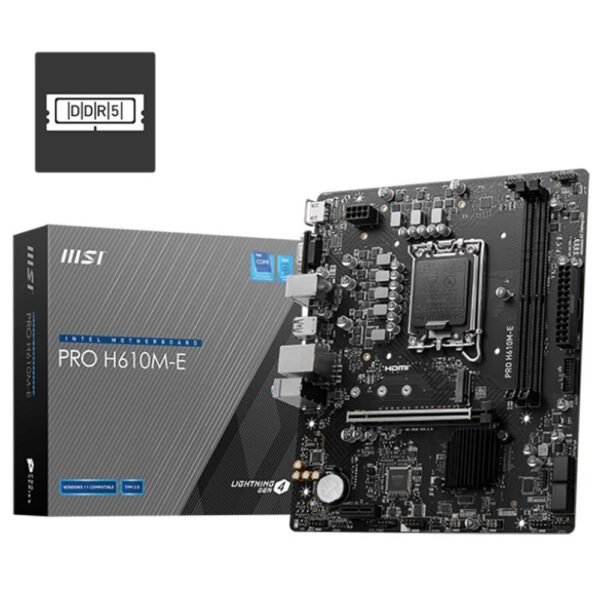 Motherboard Micro-ATX MSI Pro H610M-E DDR4 Skt 1700