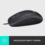 Rato Óptico Logitech M100 Corded Full-Size Comfort USB 1000DPI Preto - Image 3