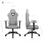 Cadeira Gaming ThunderX3 EAZE - Loft Grey - Image 2