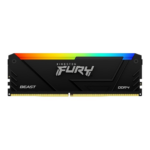 Memória Ram 8GB DDR4 Kingston CL16 2666Mhz 1Rx8 Fury Beast RGB Preta