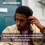 Headphones Sony WH-1000XM5 Bluetooth ANC NFC Pretos - Image 9