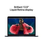 Portátil Apple MacBook Air 13.6" M3 CPU 8-core GPU 8-core 16GB 256GB Meia-Noite + Adaptador USB-C 35W - Image 4