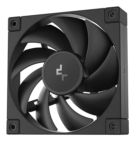 Ventoinha DeepCool FD12 120mm PWM 27,6dB 400-2050RPM de Alto Desempenho Preta