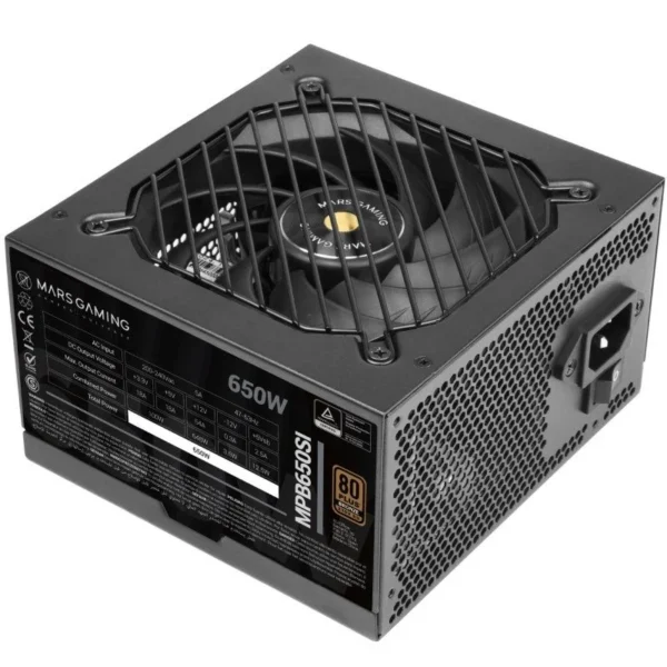 Fonte de Alimentação Mars Gaming MPB650SI com Ventoinha 12cm 650W 80 Plus Bronze