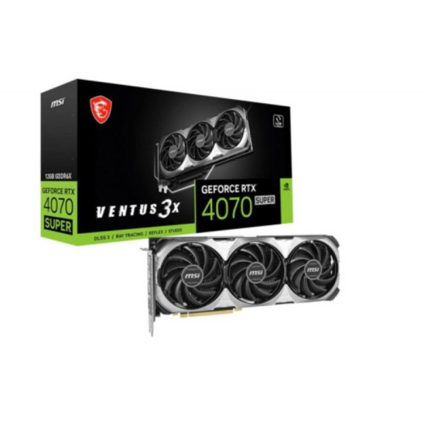 Placa Gráfica MSI RTX 4070 SUPER 12G VENTUS 3X 12GB GDDR6X