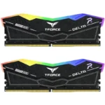 Memória Ram Team Group Kit 32GB (2 x 16GB) DDR5 6000MHz Delta RGB Preto CL28