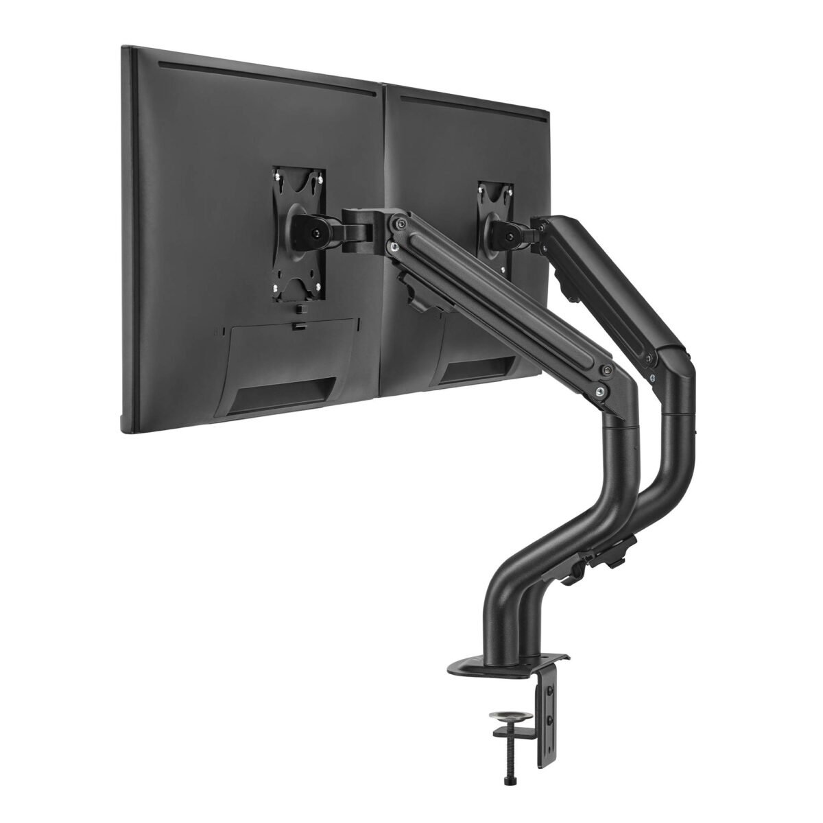 Suporte de Monitor Ewent EW1534 Desk Mount Dual Monitor with Gas Spring 17"-34" Preto - Image 4