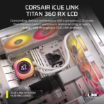 Water Cooler CPU CORSAIR iCUE LINK TITAN 360 RX LCD - Branco - Image 3