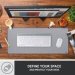 Tapete de Rato (Mousepad) Logitech Desk Mat Studio Series Mid Grey - Image 5