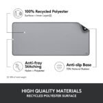 Tapete de Rato (Mousepad) Logitech Desk Mat Studio Series Mid Grey - Image 4